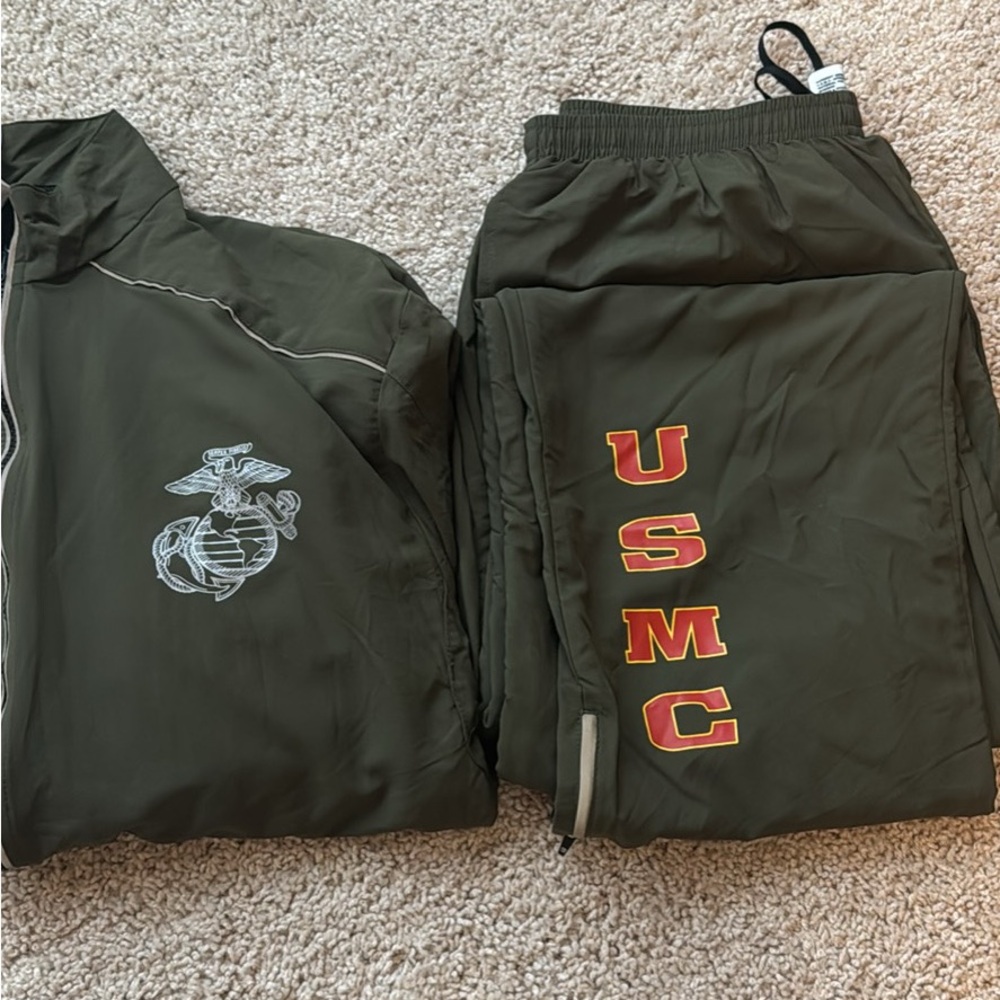 New Balance Olive Green USMC Tracksuit
